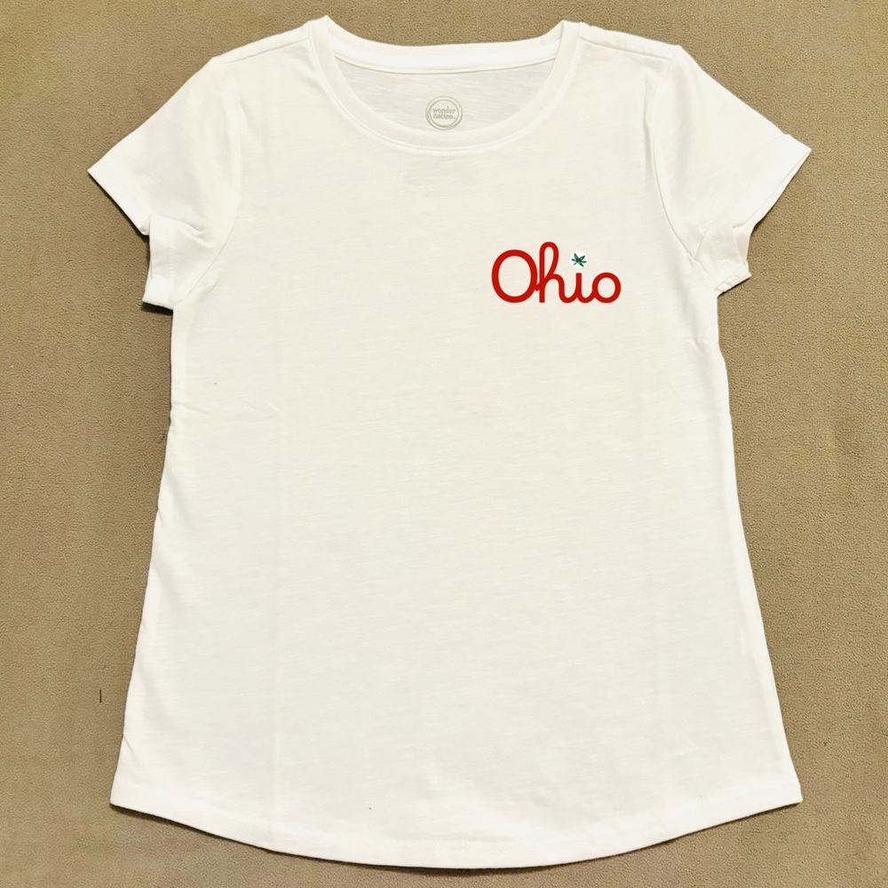 ⭕️🏈🏟 Girls Script Ohio State T-shirt - Picture 2 of 2